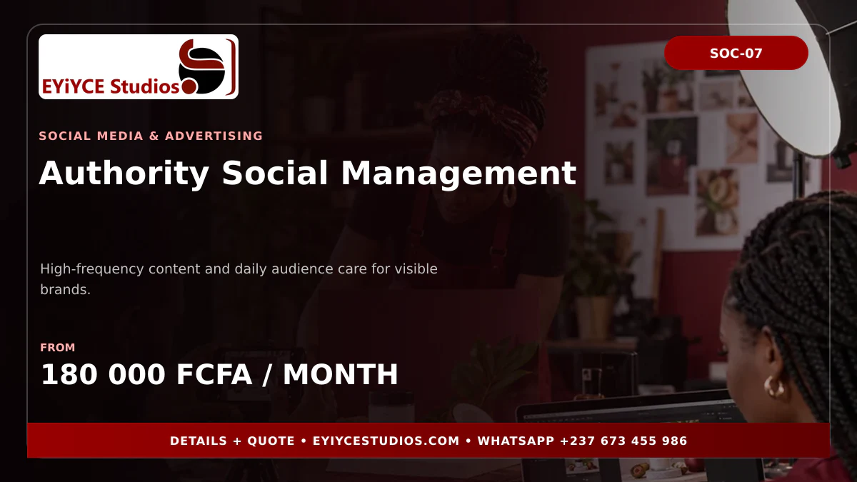 Authority Social Management pricing banner