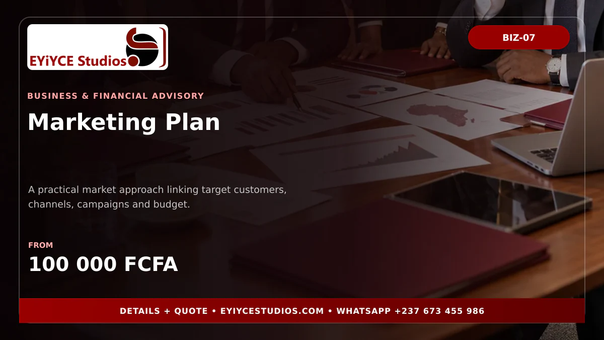 Marketing Plan pricing graphic