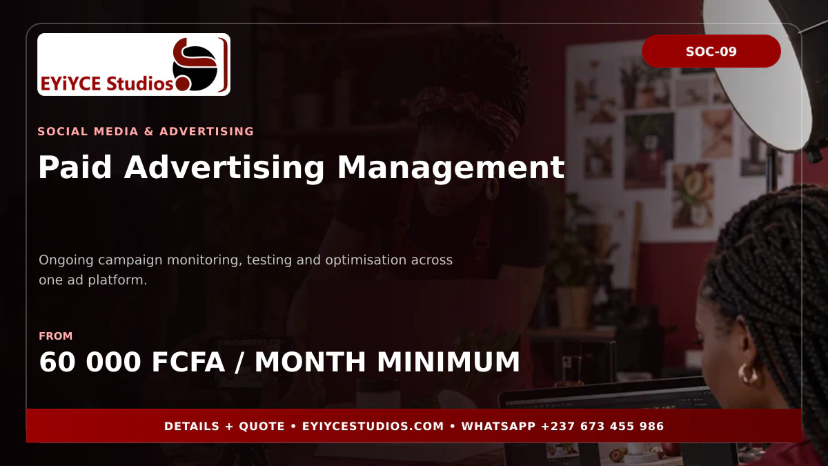 Paid Advertising Management pricing banner