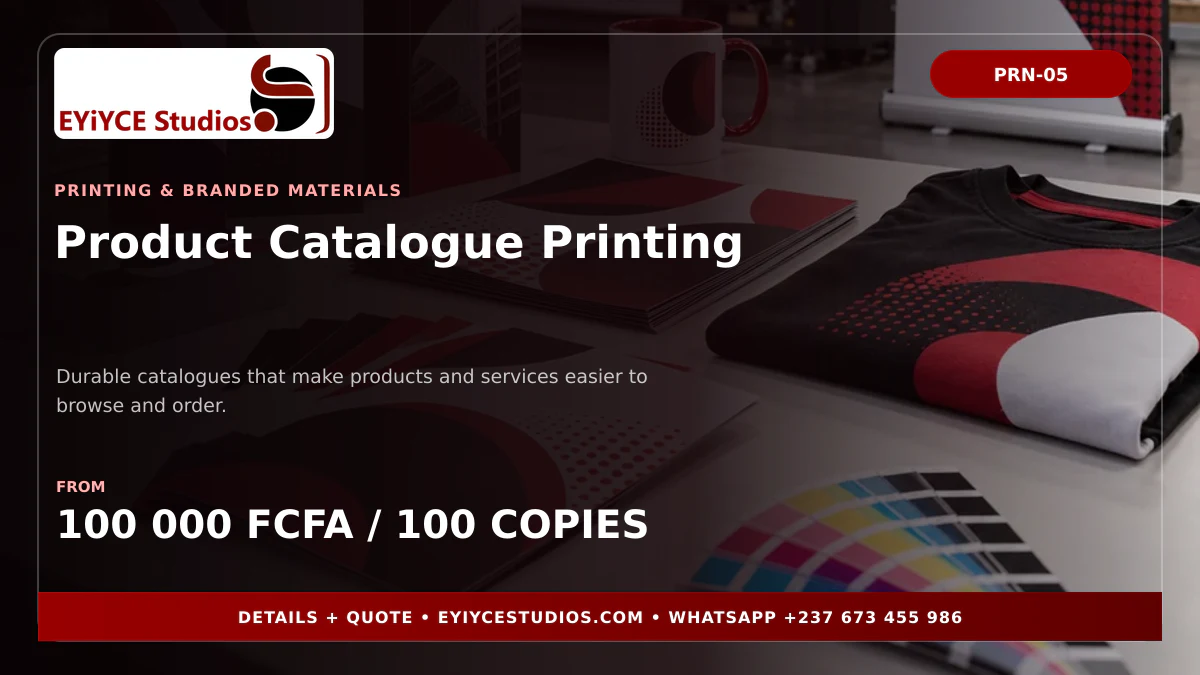 Product Catalogue Printing pricing banner