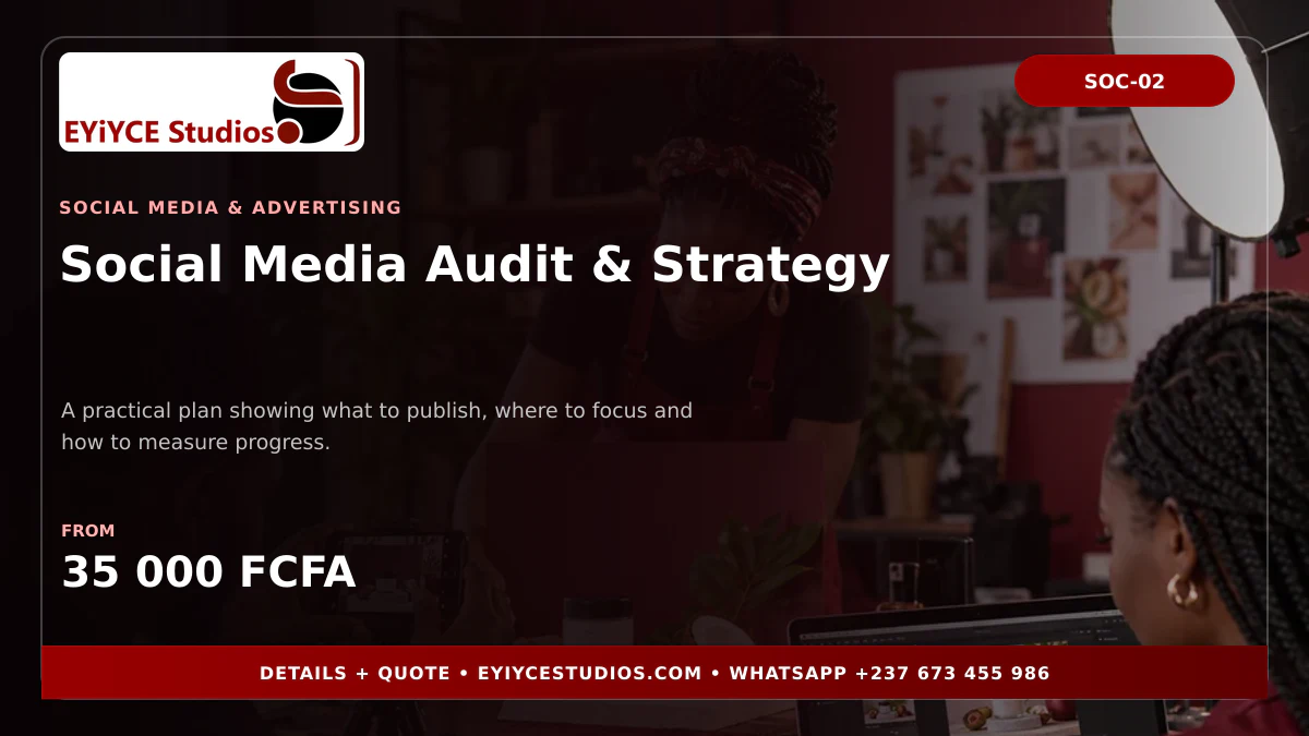 Social Media Audit & Strategy pricing banner