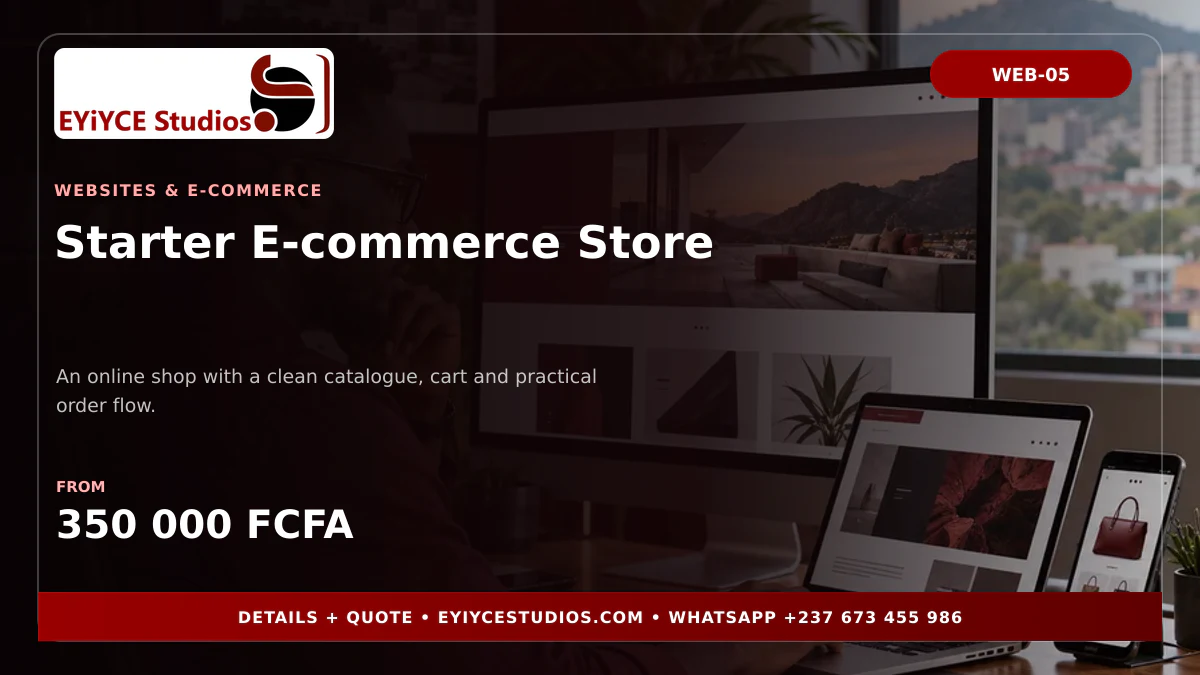 Starter E-commerce Store pricing banner