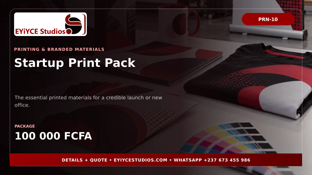 Startup Print Pack pricing banner